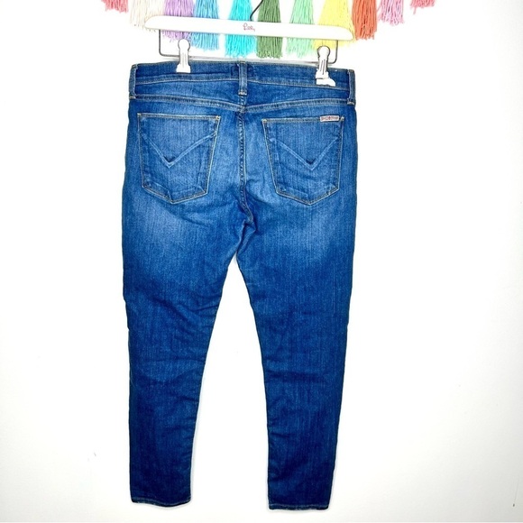Hudson Krista Cropped Super Skinny Distressed Skinny Mid Rise Jeans Size 29 - Picture 5 of 16